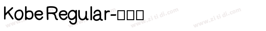 Kobe Regular字体转换